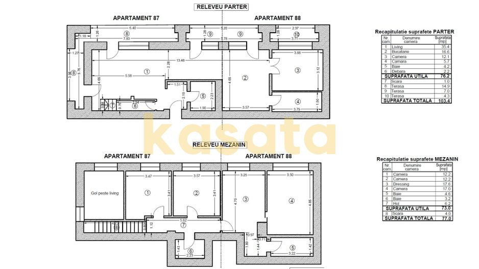 Apartament 5 camere & Curte | Premium | Aviatiei | Cloud 9 - Schiță 22