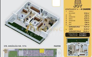 Ap 4 camere cu gradina langa metrou Berceni - Poză 3