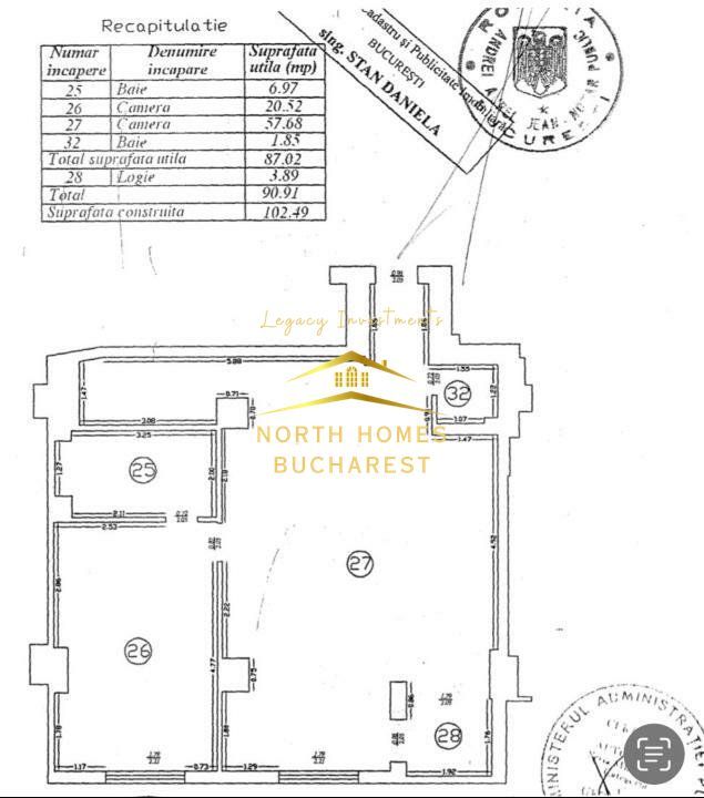 Apartament de 2 camere langa Herastrau, complex Persepolis, mobilat lux - Poză 17