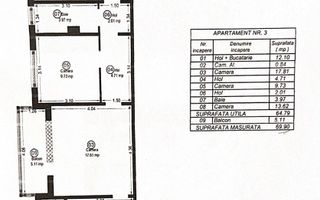 Proprietar vand apartament cu 3 camere, centrala+ baxa, zona Girocului - Poză 13
