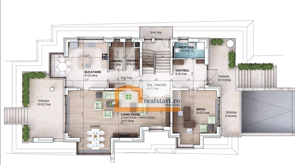 Mogosoaia, Vila cu vedere 360, langa padure, eficienta energetica - Schiță 71