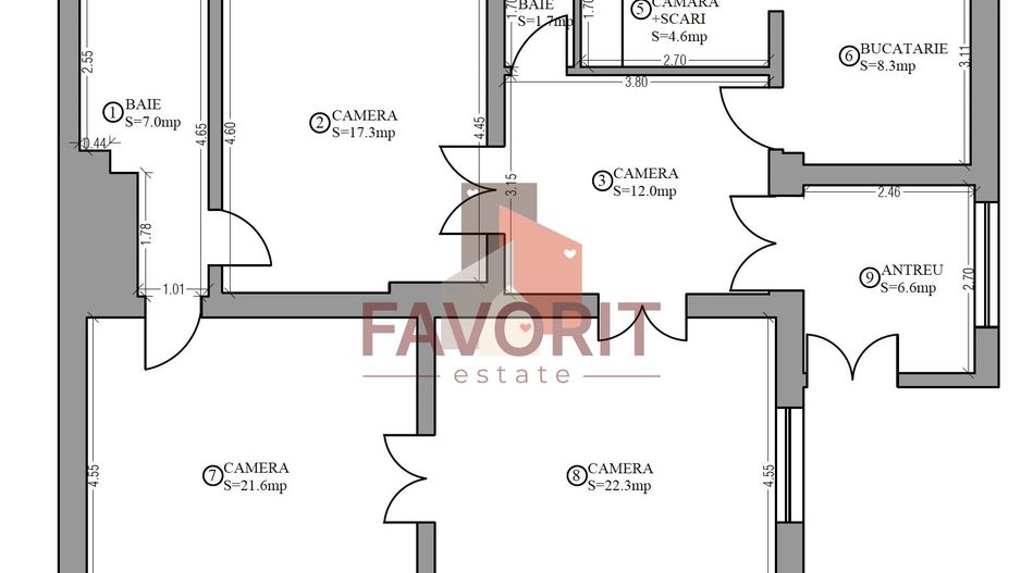 COMISION 0%. Oportunitate imobiliara. Teren 802mp . Pozitie excelenta - Schiță 6