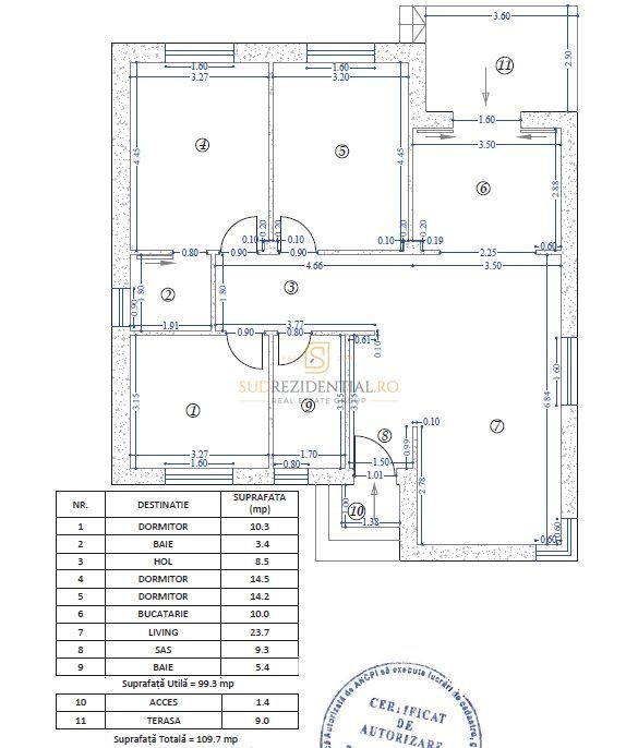 Casa cu 4 camere, Frumusani, panouri solare, pompe caldura - Schiță 8