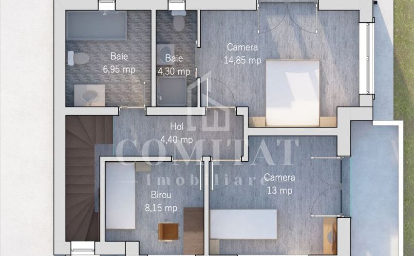 Casă individuală finalizată zona Profi Porii - Poză 8