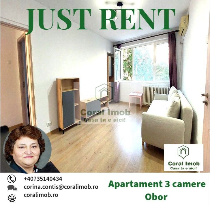 Apartament de inchiriat, 3 camere,  Metrou Obor - Poză 1