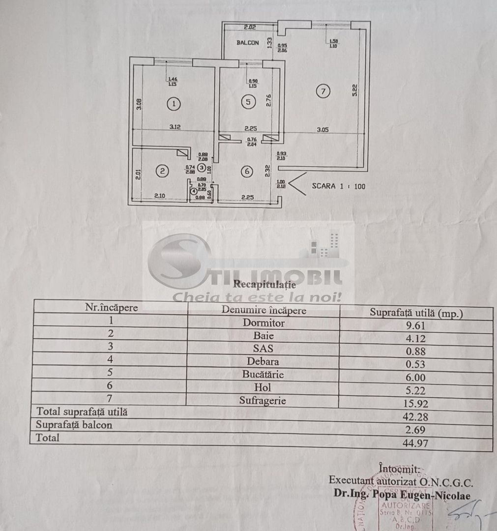 Apartament 2 camere, decomandat, Nicolina - 95.000 Euro - Poză 2