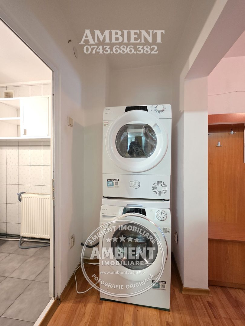 Apartament cu 2 camere, ETAJ 1, mobilat și utilat, VASLUI - zona RACOVIȚĂ; - Poză 12