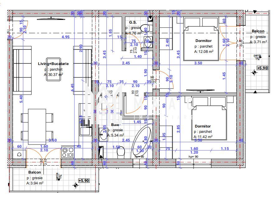 Direct dezvoltator | Apartament 3 camere | Etaj 2 | Selimbar - Poză 1