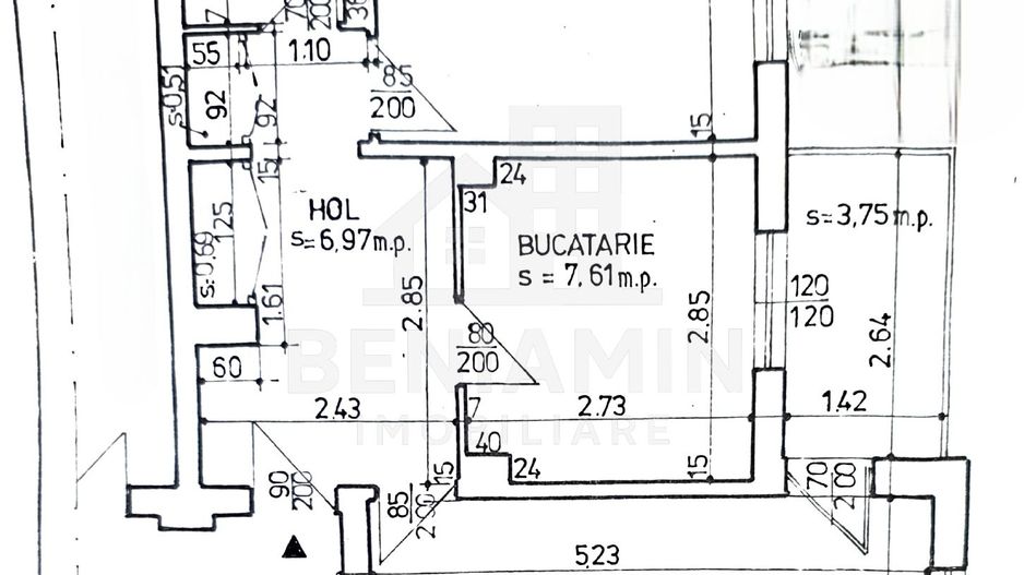 2 Camere 50mp Rovine an1985 etaj2 AC teava de gaze - Schiță 10