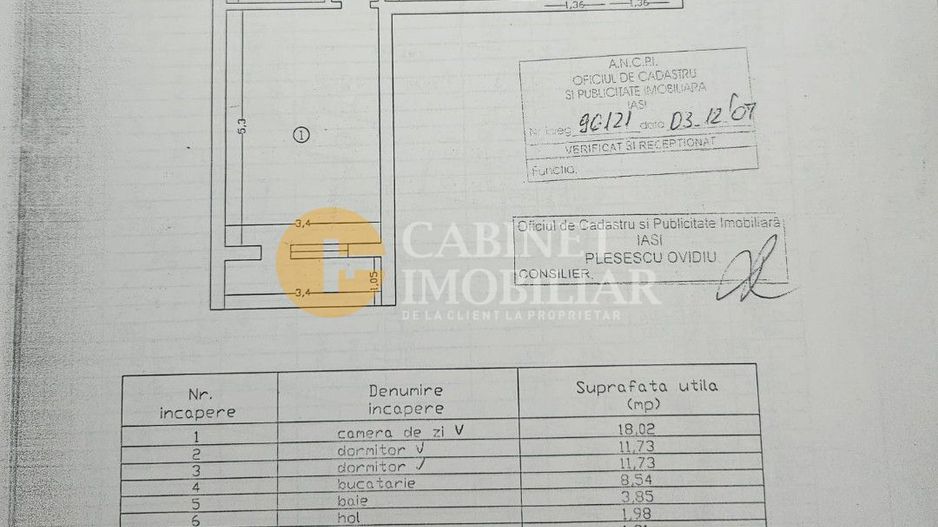 3 camere, et.2, renovat total, Tatarasi - Dispecer! - Poză 8