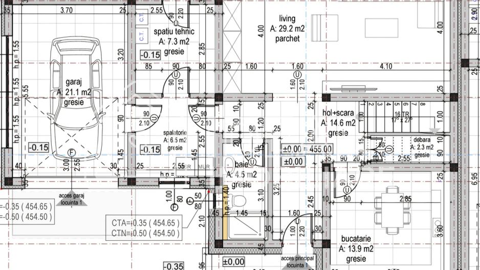 Casa Individuala LA CHEIE cu garaj si 341 mp teren, in Calea Cisnadiei - Schiță 3