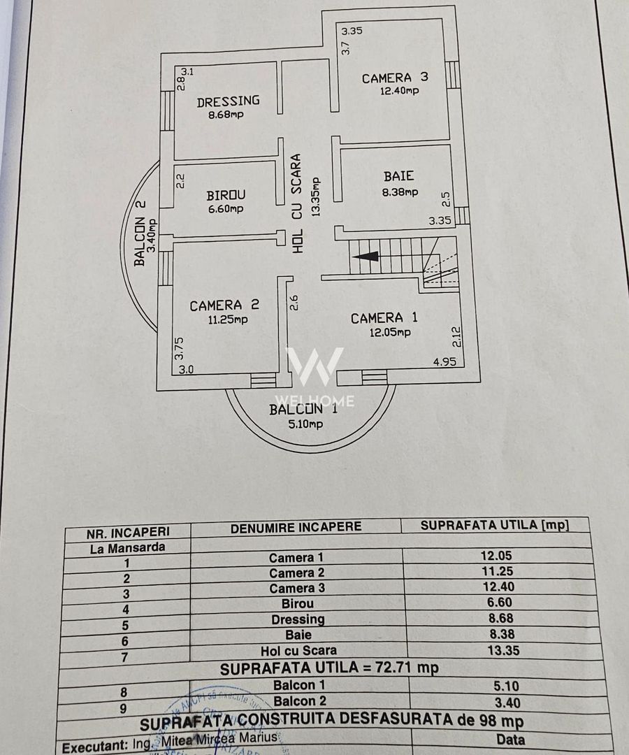 Casa individuala cu Garaj  Sura Mare - Schiță 11