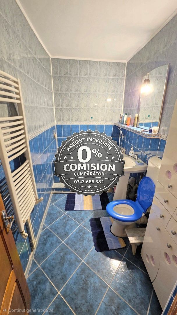 Apartament cu 3 camere, etaj 4, mobilat, VASLUI zona CENTRU - BIG; - Poză 12