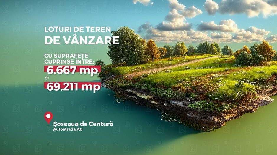Teren 69.211 mp, Jilava granita cu Sect. 4, ideal investitie - Poză 1