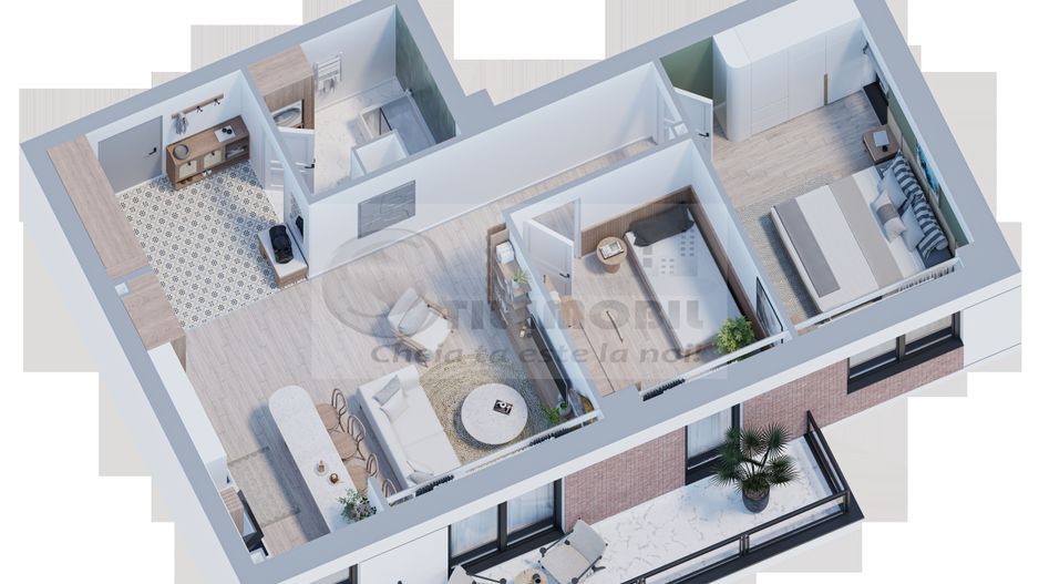 Apartament modern 3 camere, 72 mp– Finisaje premium, 0% comision - Poză 4