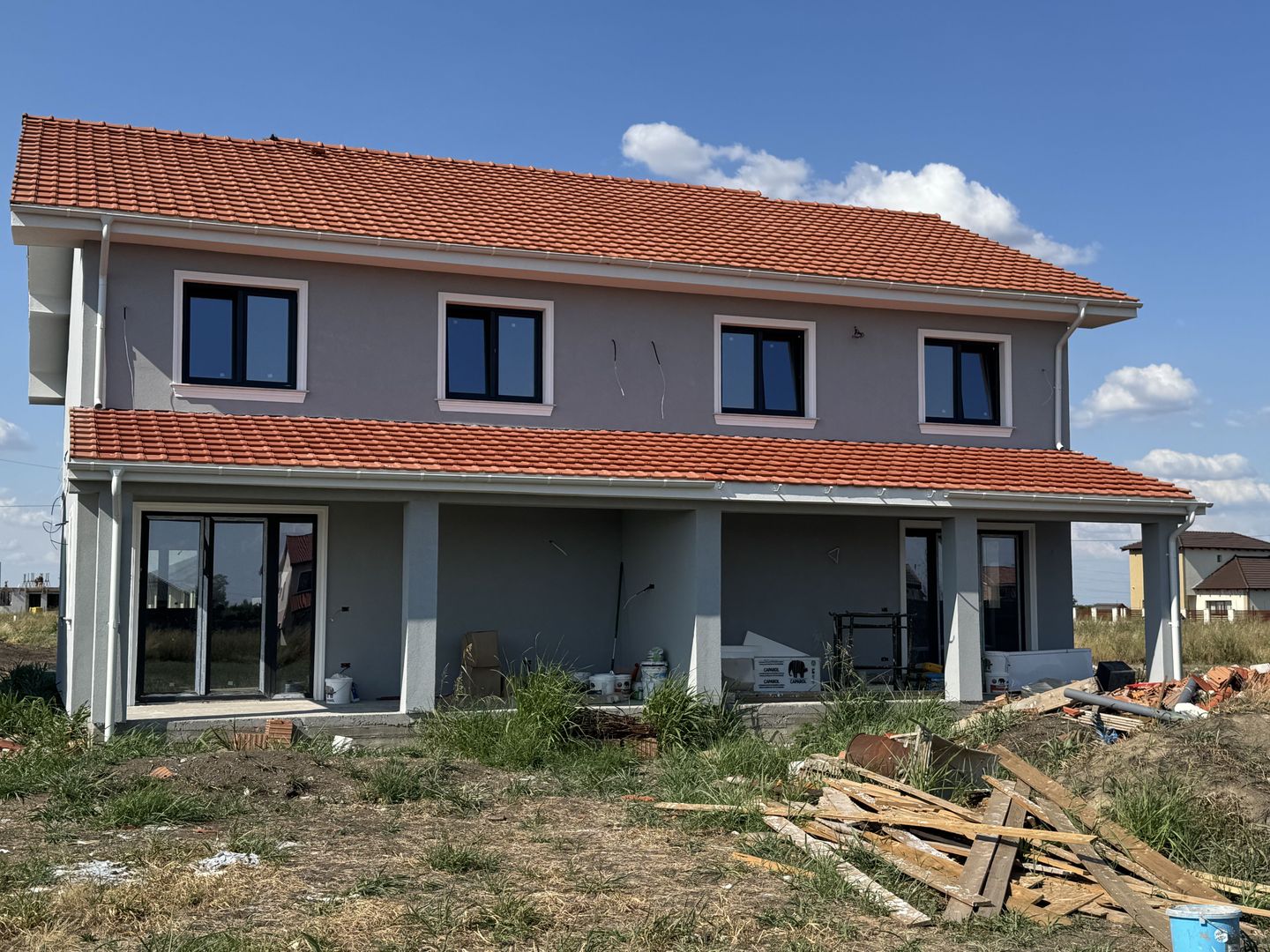 Sacalaz, 1/2 Duplex P+M, 4 Camere,2 Bai,Terasa Acoperita - Poză 3