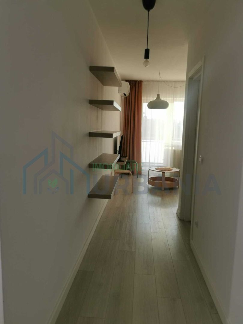 Apartament cu o cameră în Conest Vision, Iași - compartimentare living, dormit și spațiu de lucru - Poză 5