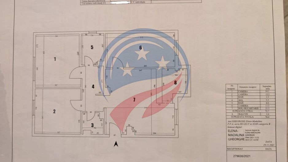 Apartament generos 4 camere, confort sporit, etaj 4/4, izolat termic - Poză 8