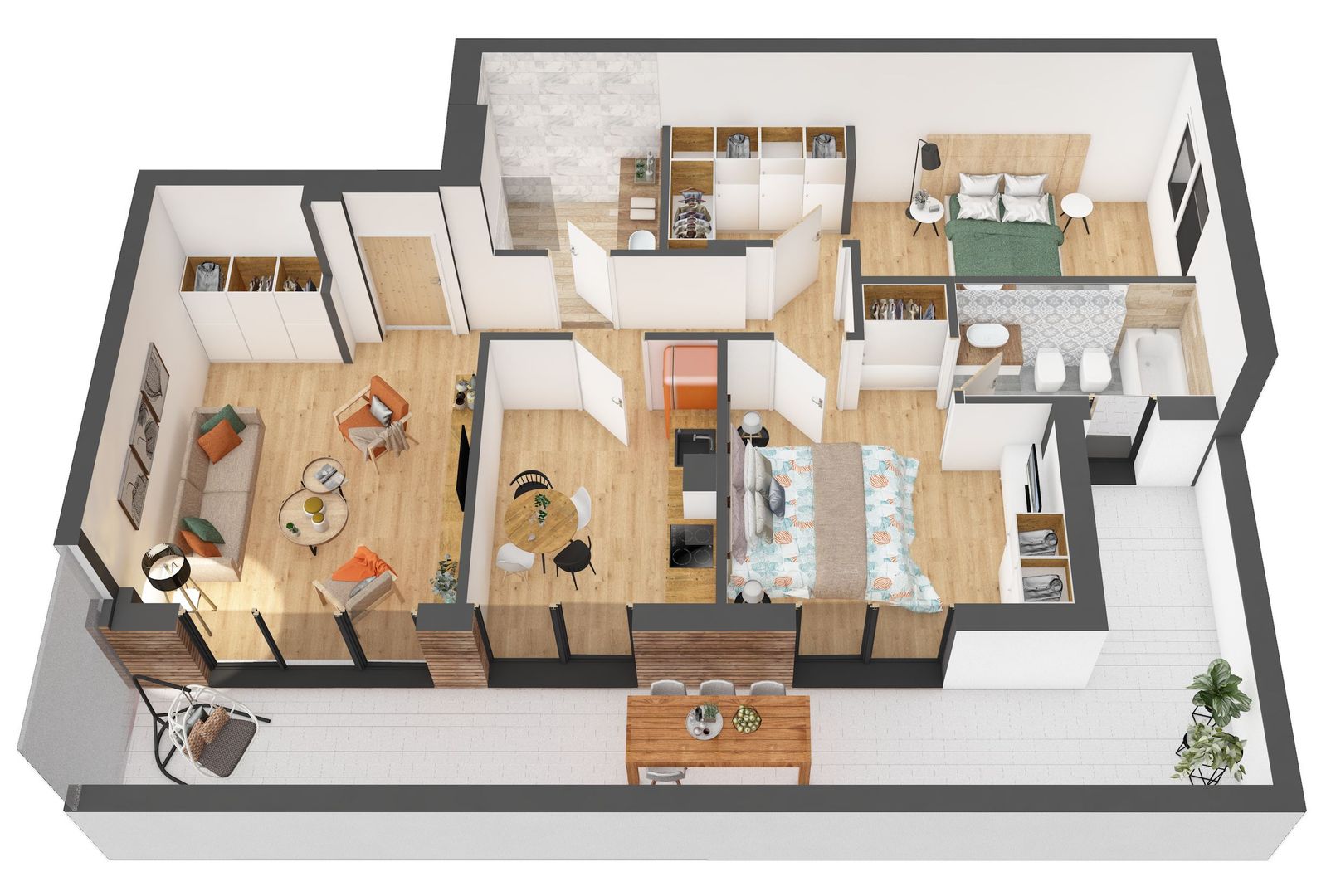 Penthouse 3 camere în bloc nou ARED City - Poză 13
