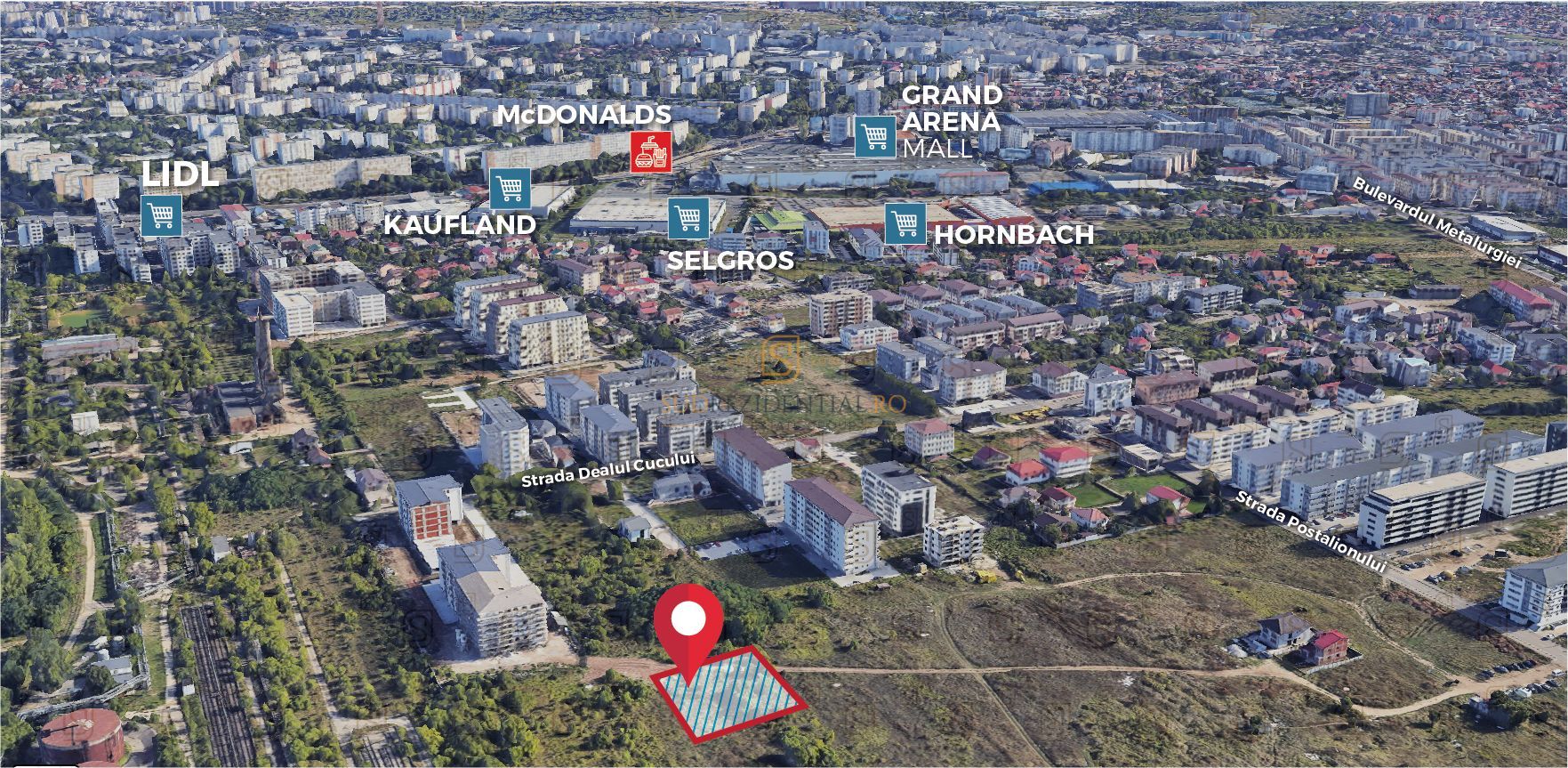Teren de vanzare 592 mp, zona Grand Arena Mall – Postalionului, Sect.4 - Poză 5