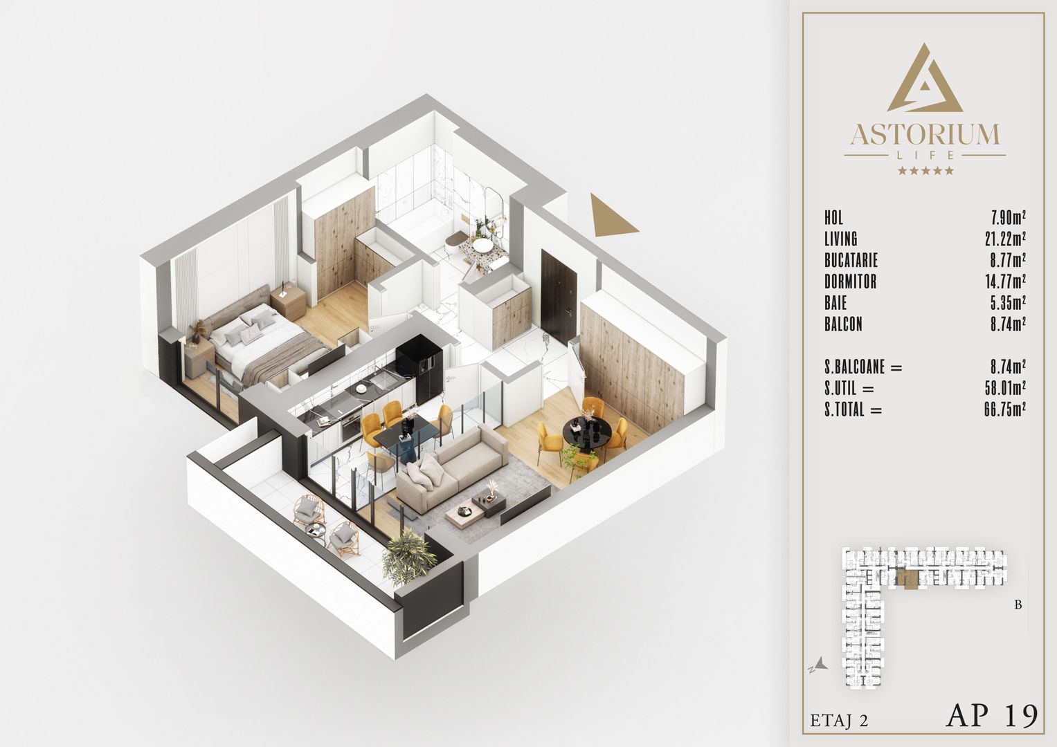 2 Camere Lux/ Izolatie Fonica - Poză 4