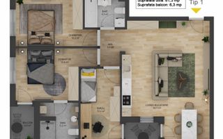 Apartament cu 4 camere – Selimbar - Doamna Stanca - Poză 7