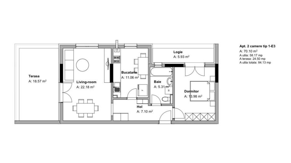 AP. 2 CAMERE, BUCATARIE INCHISA, CENTRALA , BLOC NOU, COMISION 0% - Poză 9