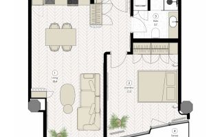 Apartament 2 camere de vanzare Pipera - Schiță 16