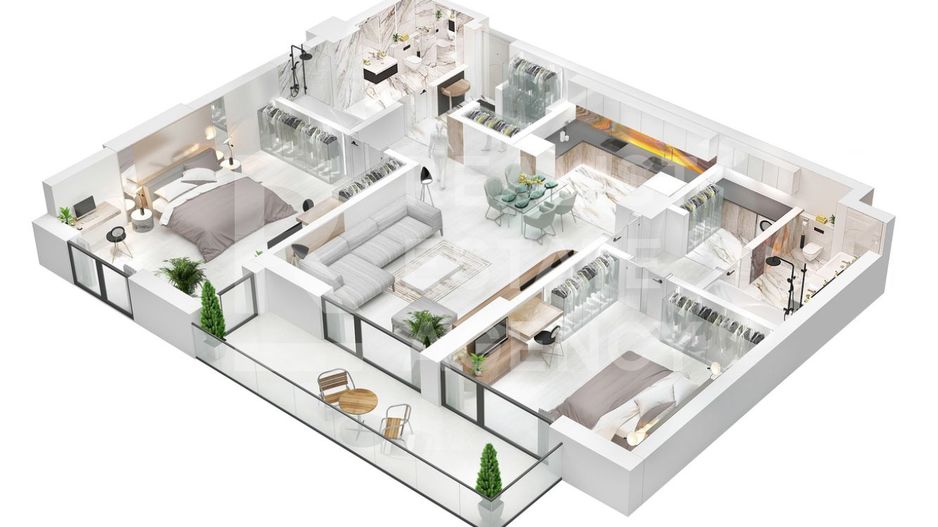 Apartament cu 3 camere de vânzare, Carpathia - Schiță 10