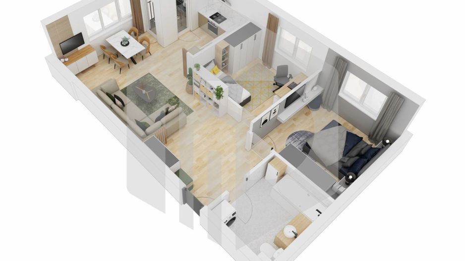 Apartament 3 Camere | INTABULAT | Doamna stanca | Etaj intermediar - Poză 4