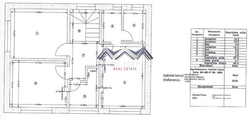 Casă modernă mobilată și utilată | Tunari-Otopeni | 3 dormitoare - Schiță 15