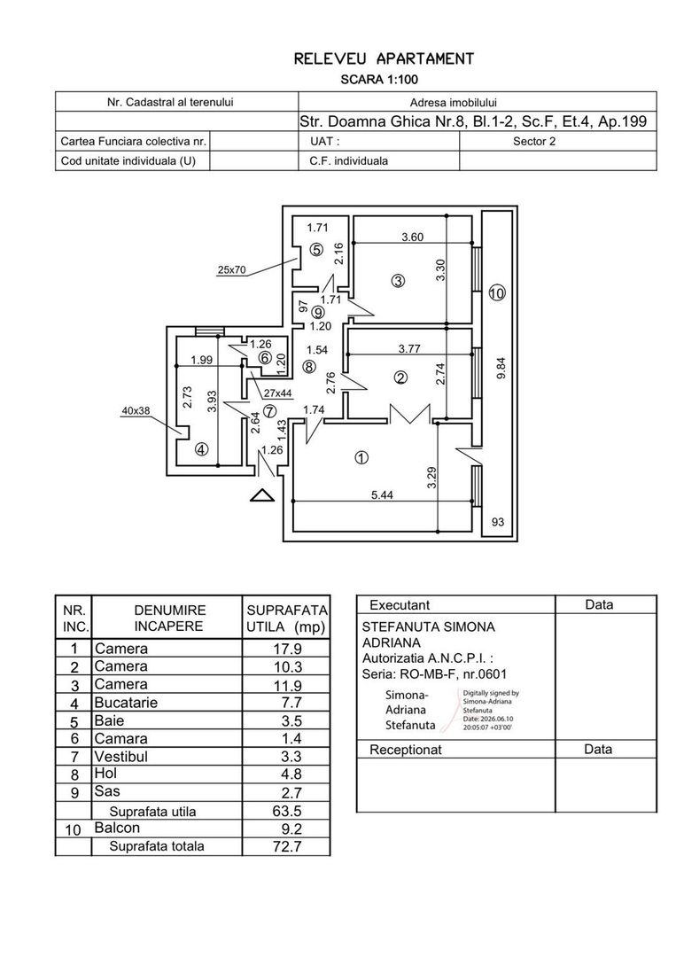 Apartament 3 camere, vizavi de parc Plumbuita, 73mp - Poză 5