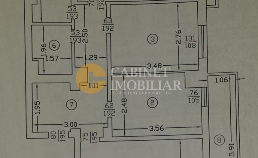 Apartament cu 3 camere decomandat, etaj intermediar, 73mp - Canta-Pacurari - Poză 7