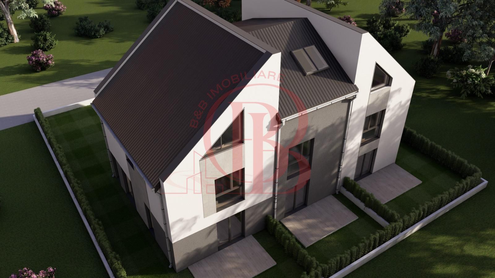Vilă Triplex 4 Cam Arhitectură Modernă- Grădină Individuală -Panouri solare - Poză 7