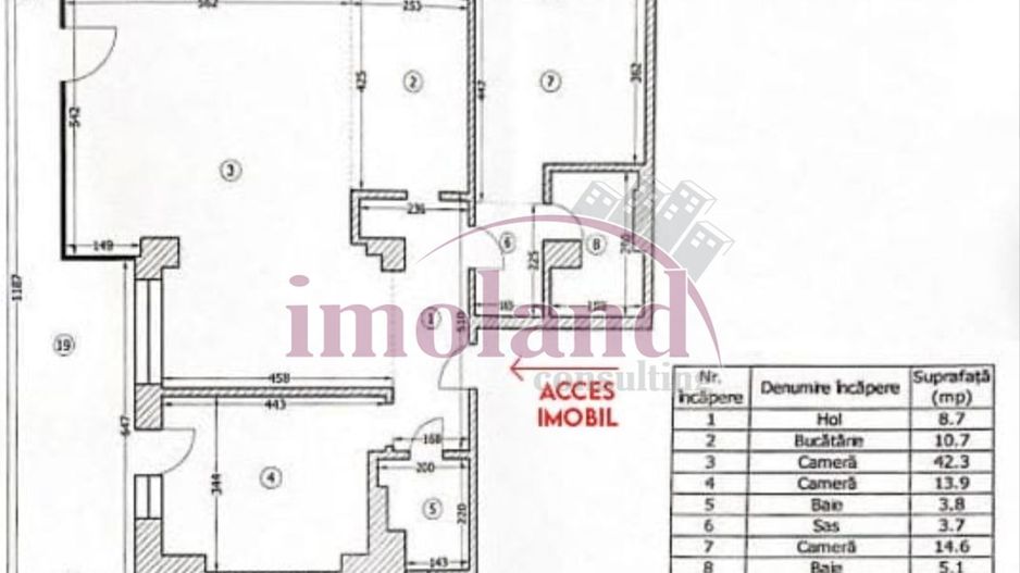 Vanzare - apartament 3 camere cu terasa - imobil boutique - Floreasca - Schiță 13