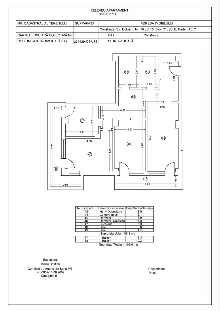 Tomis Nord /Carrefour - Vanzare apartament cu 3 camere, bloc nou. - Poză 23