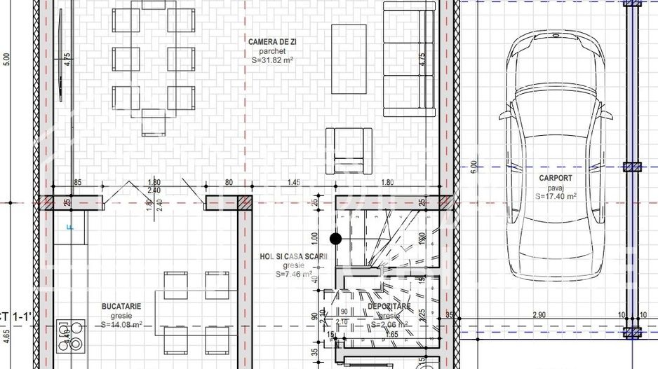 Casa Single cu 4 camere si carport, Zona Brana Selimbar - Schiță 8