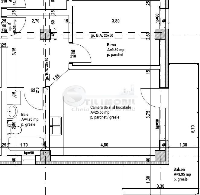 Apartament 2 camere decomandat|Rediu|85.800€ | 21% TVA - Poză 4