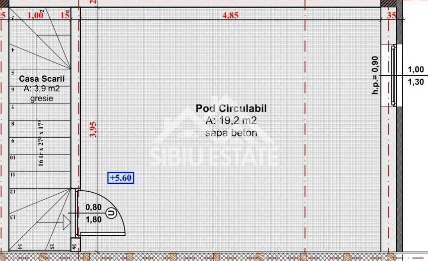 Casa de inchiriat, 4 camere, 2 bai, Sibiu Calea Cisnadiei - Poză 12