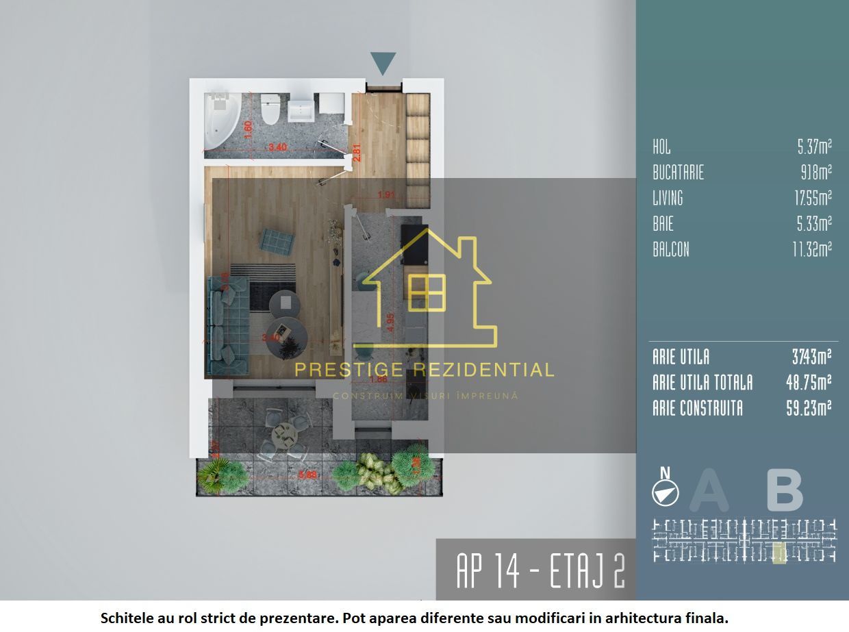 Ideal investitie,Garsoniera,Titan/Pallady,Auchan,Lidl - Poză 3