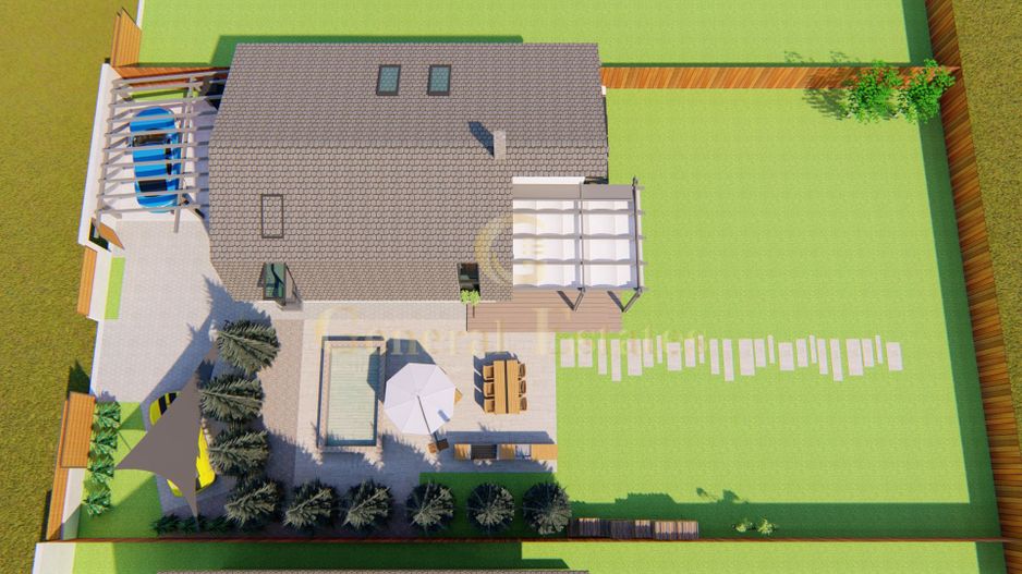 Casa moderna la rosu in Cristian - Poză 18