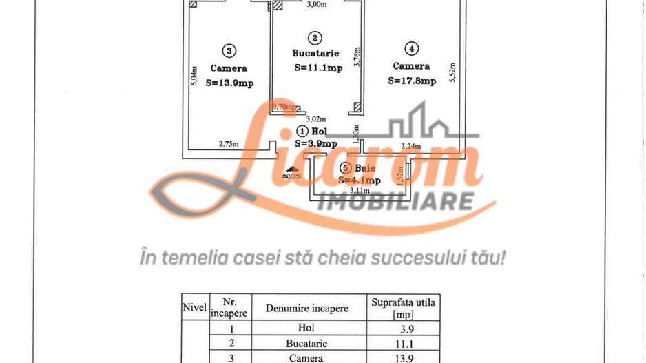 2 camere decomandat,BD Garii,etaj intermediar,pret pornire 103000 E - Poză 11