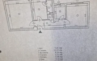 Apartament 2 camere decomandat | Parc Tineretului | Centrala proprie - Schiță 13