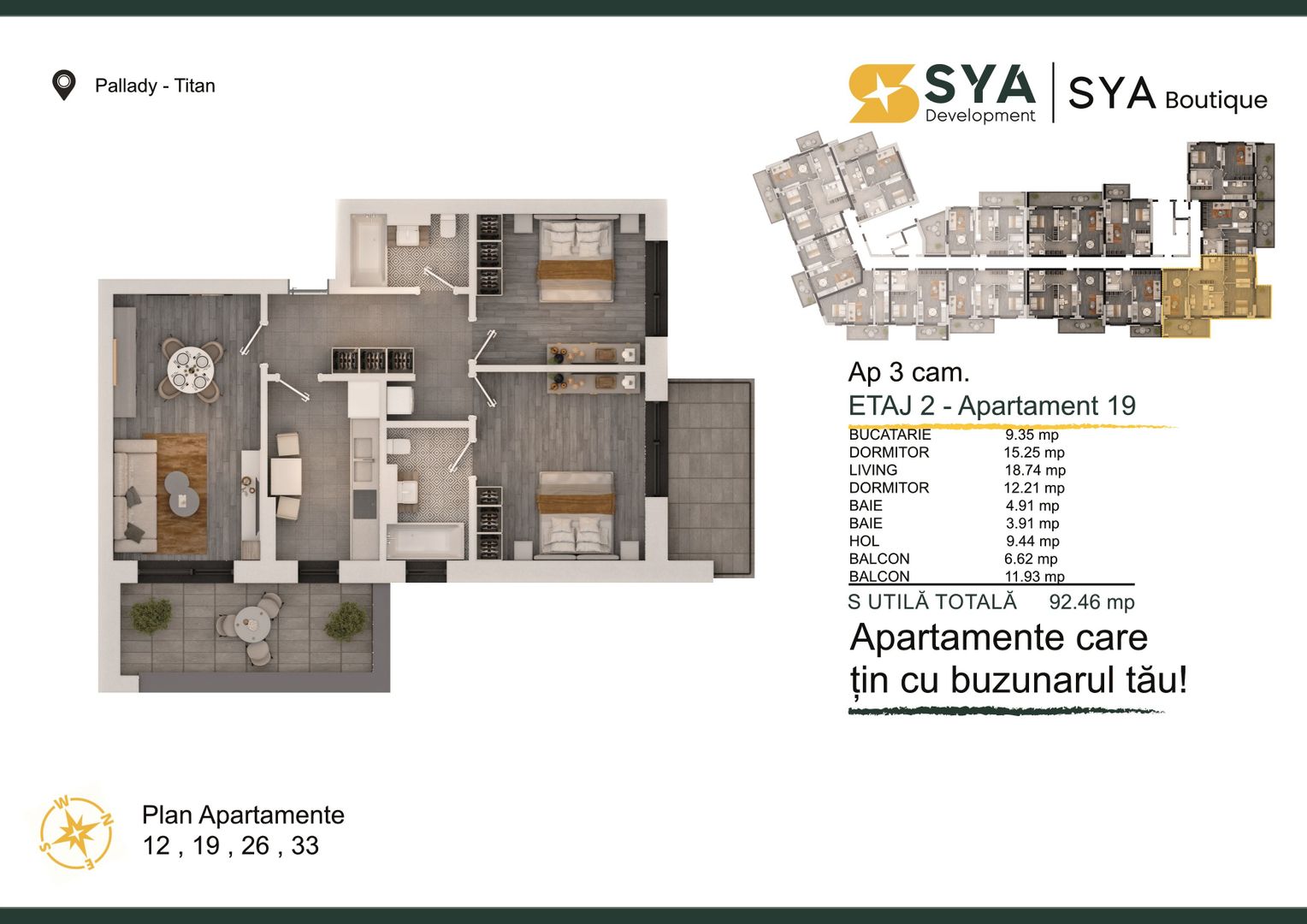 PROMO LANSARE PROIECT_3 CAMERE DECOMANDAT_ LOC DE PARCARE INCLUS! - Poză 1
