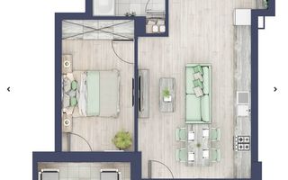 Apartament cu doua camere in Turmisor - Poză 1