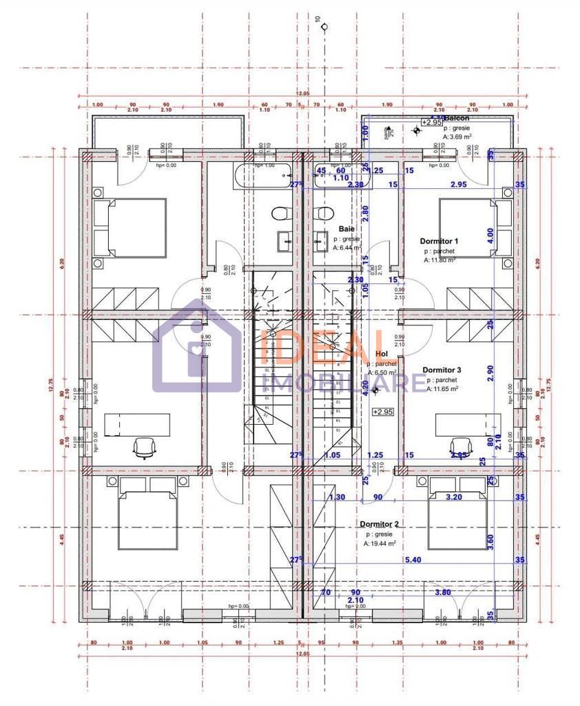 Casa cu 4 camere si 250 mp de curte, in Cartierul Arhitectilor - Schiță 16
