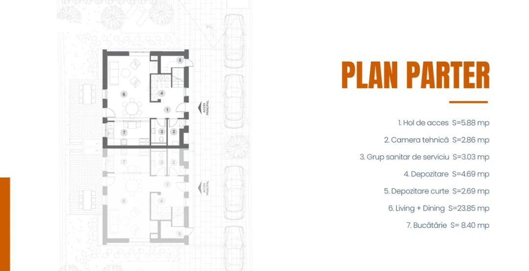 Locuință tip duplex cu design modern și curte proprie | 800m Colosseum mall - Poză 6