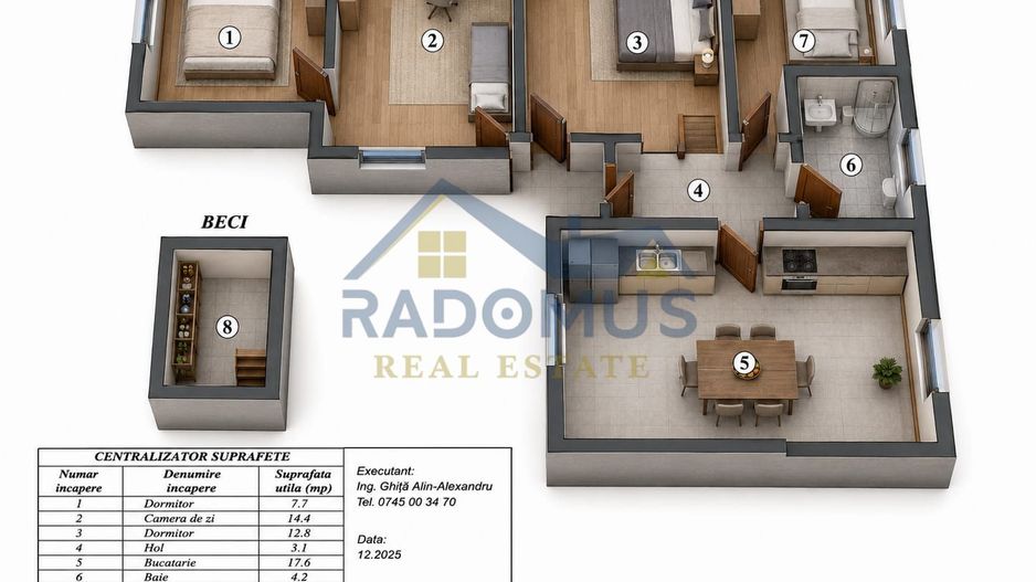 Casă renovată complet | 4 camere + Beci | Comision 0% | Str. Munteniei - Poză 11