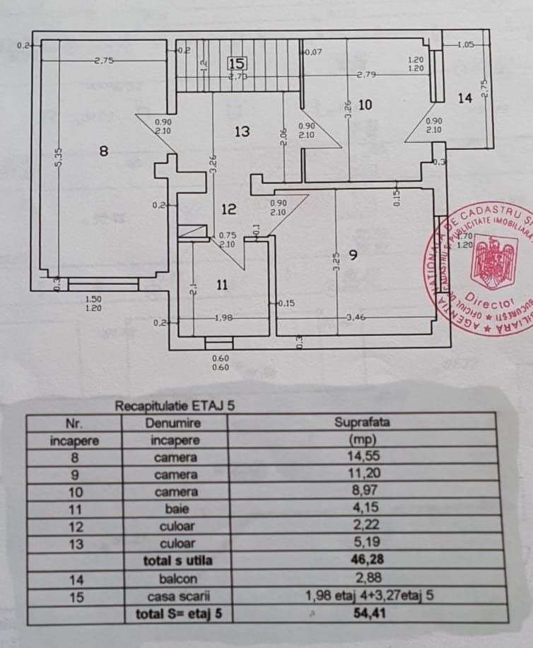 De vanzare Apartament  4 camere tip duplex  Pacii, etajul 4 si 5 - Poză 11