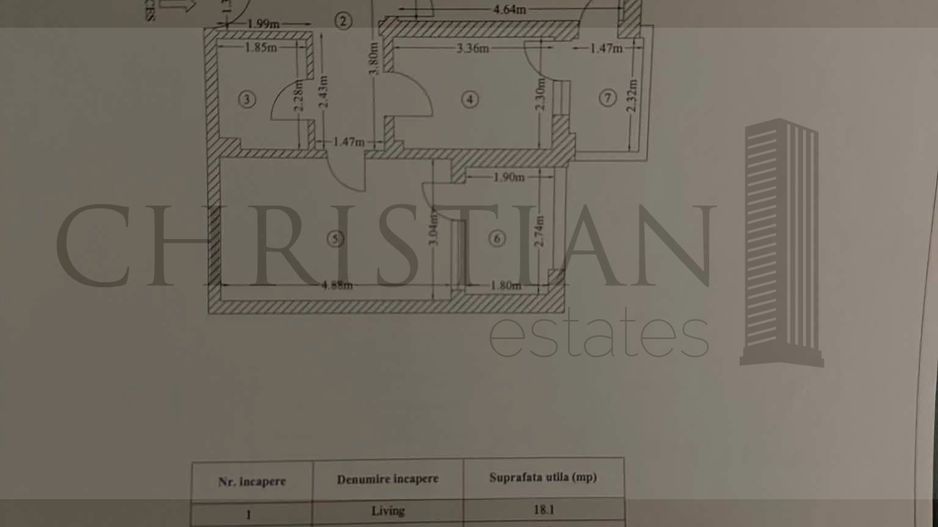 Apartament 2 Camere - Trinity Residence 2022 - Parcare Sub - Poză 5